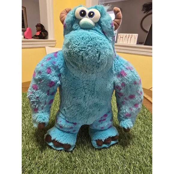 Disney at Primark Light up Sulley Sully Monster Inc Plush 16" Works Clean - Picture 3 of 17